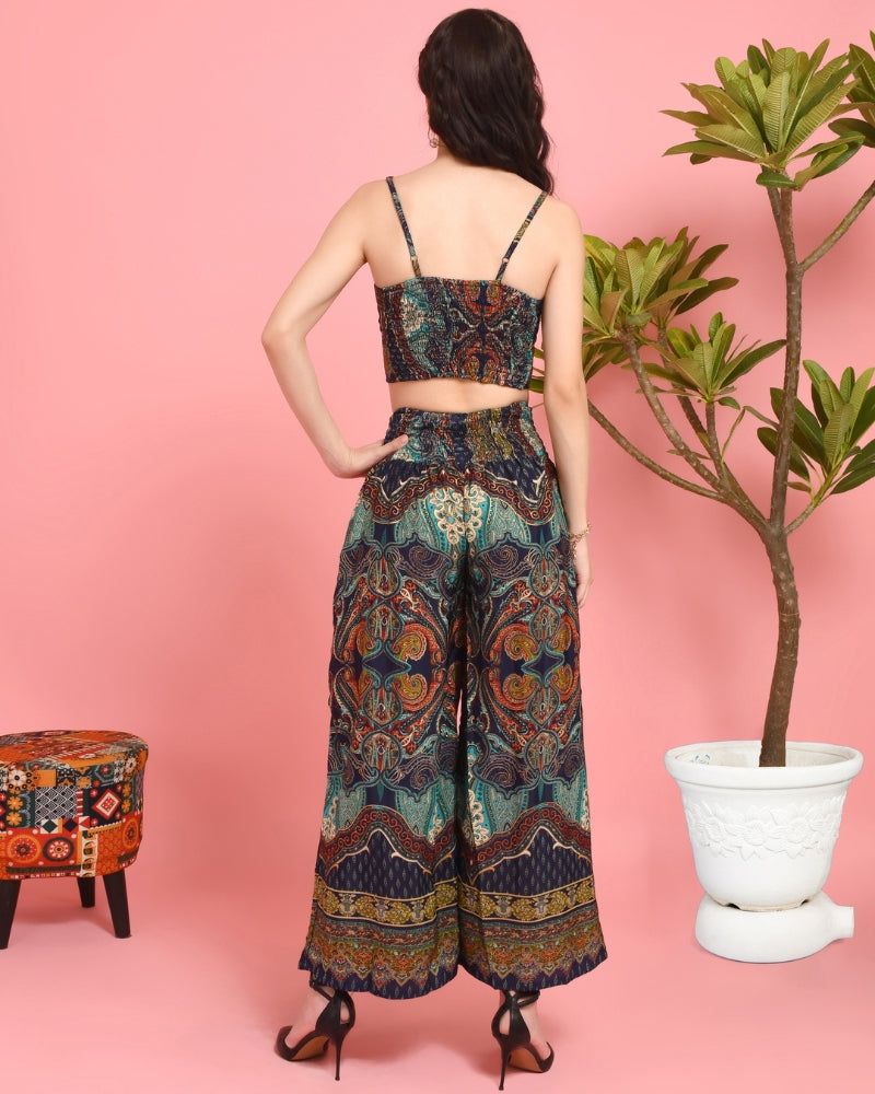 Yamika mosaic firefly 3 piece co-ord set