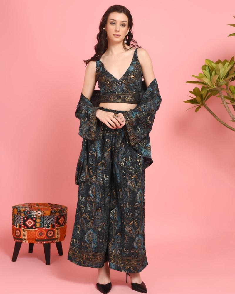 Serena moonlit bloom 3 piece co-ord set