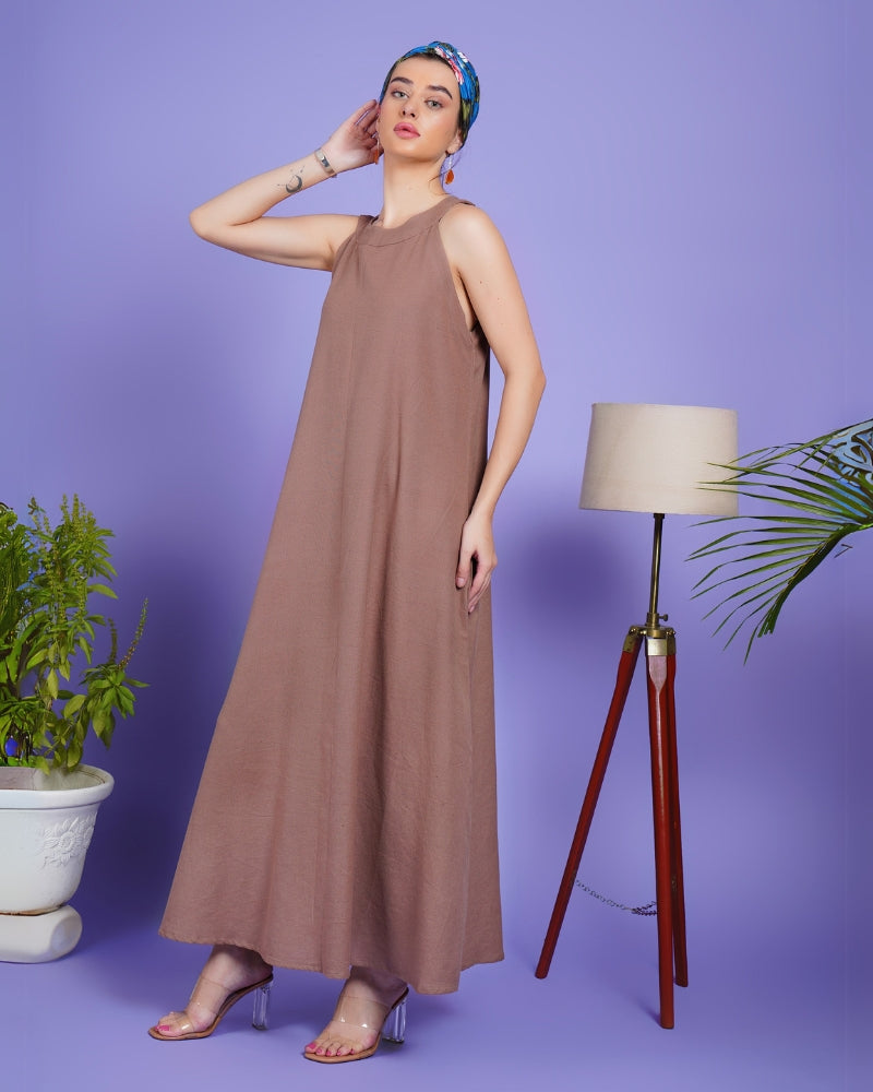 Boho blossom khadi maxi dress