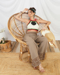 Terra muse wide legs cotton trouser