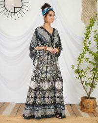 Cressida ebony glow bohemian maxi dress