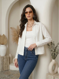 Lucienne cloudline cotton boxy shirt