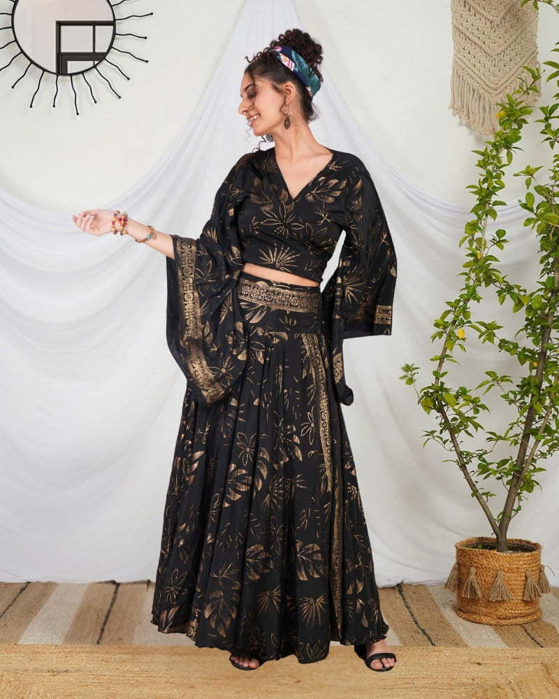 Isolde twilight boho co-ord set with skirt