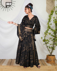 Isolde twilight boho co-ord set with skirt