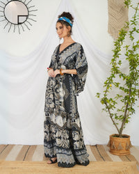 Cressida ebony glow bohemian maxi dress