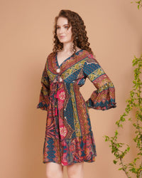 Mystic bloom short dress