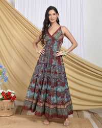 Aurora twilight muse tiered maxi dress