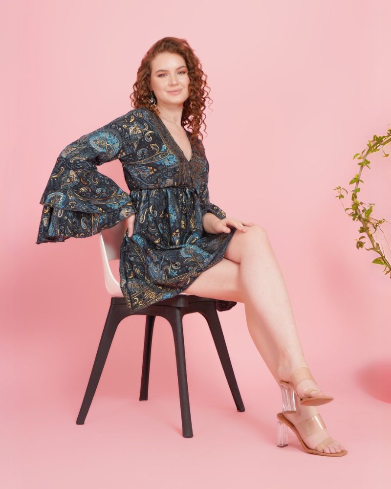 Twilight tassel short dress