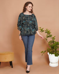 Night sky nomad kaftan top