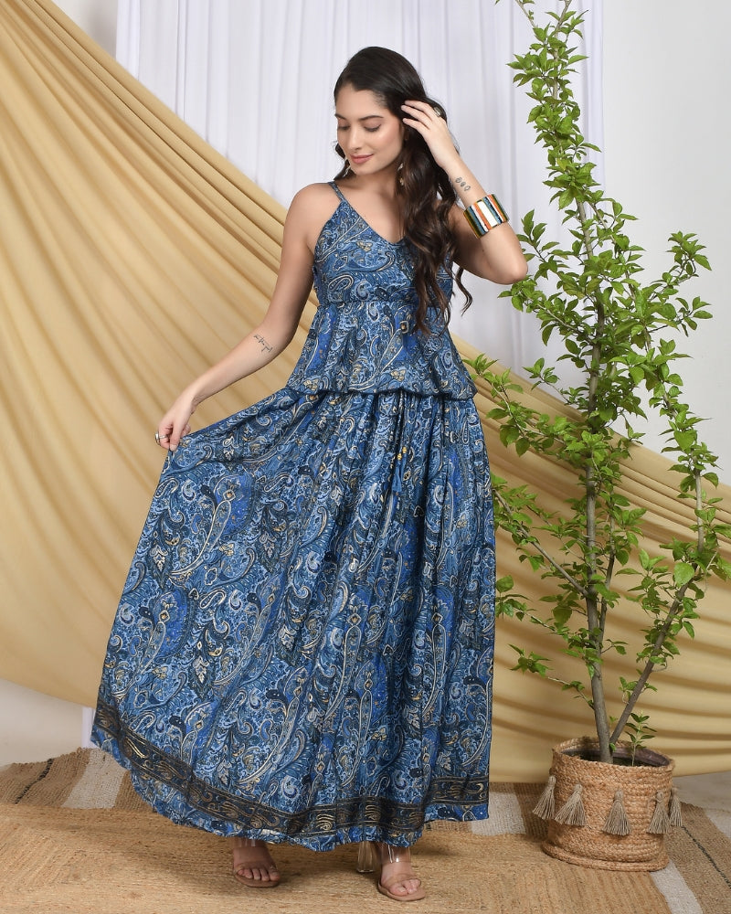 Maribel boho skirt and top co-ord set