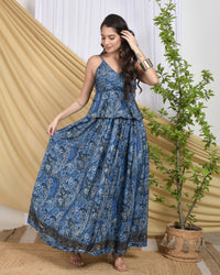 Maribel boho skirt and top co-ord set