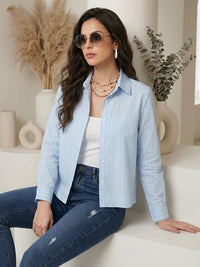 Odette morning breeze boxy cotton shirt