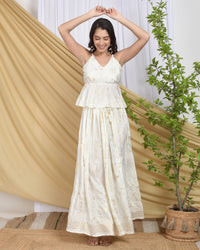 Celeste ivory gold co-ord set