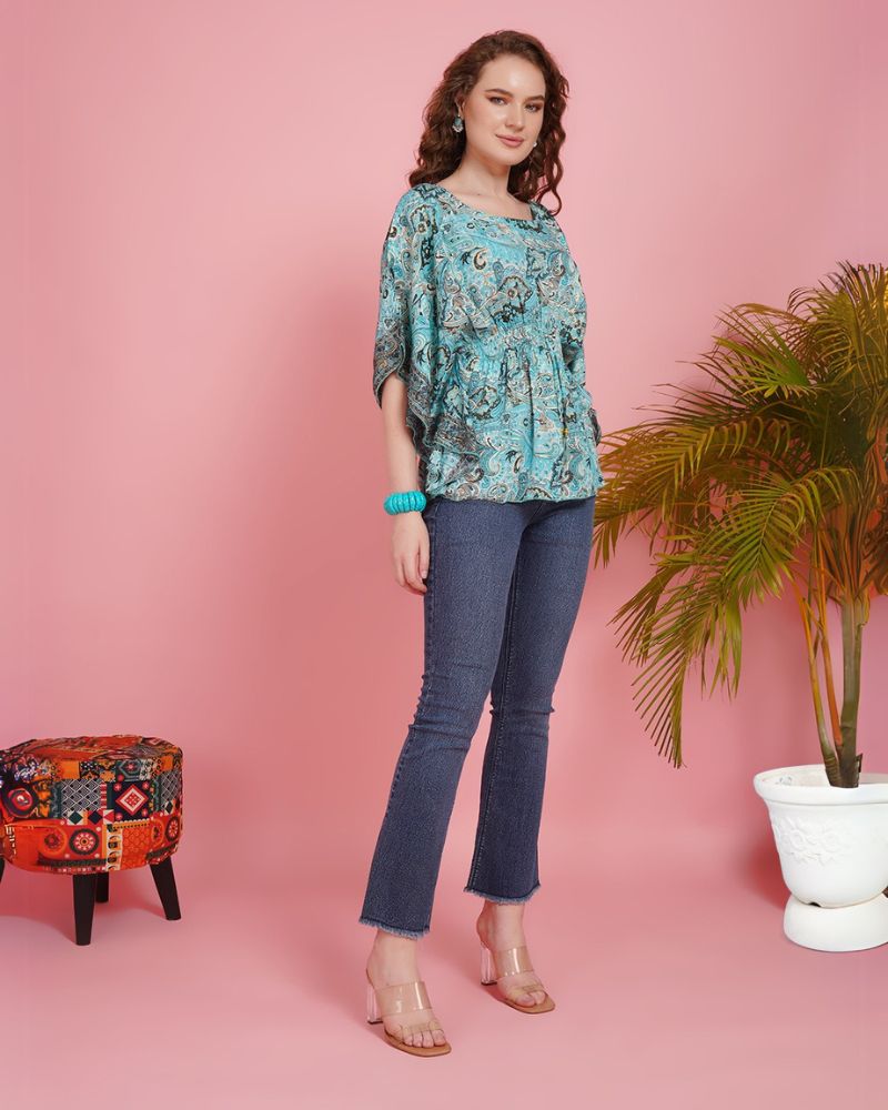 Oceanic groove kaftan Top