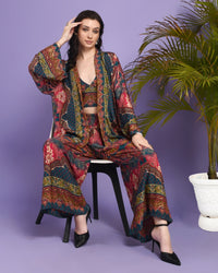 Avani foil whisper 3 piece co-ord set