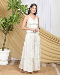 Liora golden meadow palazzo co-ord set