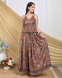 Lyra boho skirt and top co-ord set