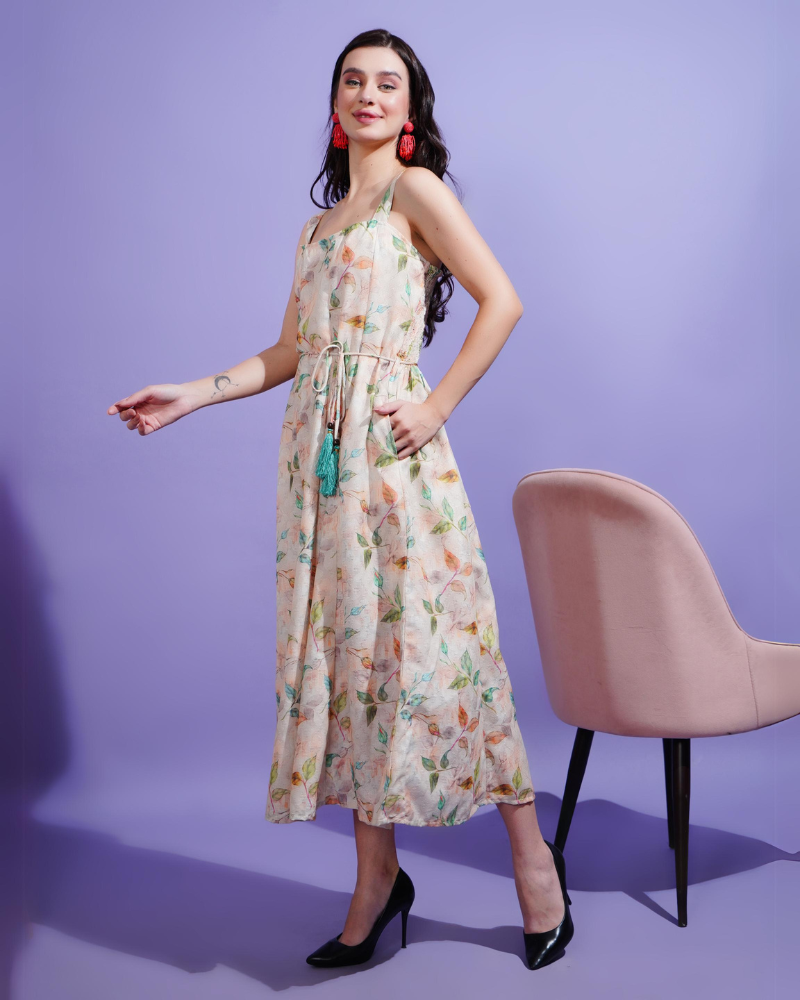 Spring melody midi dress