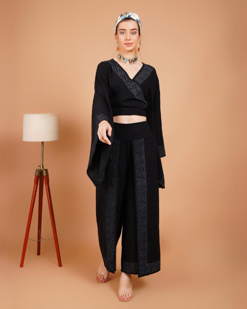 Ebony escape khadi co-ord set