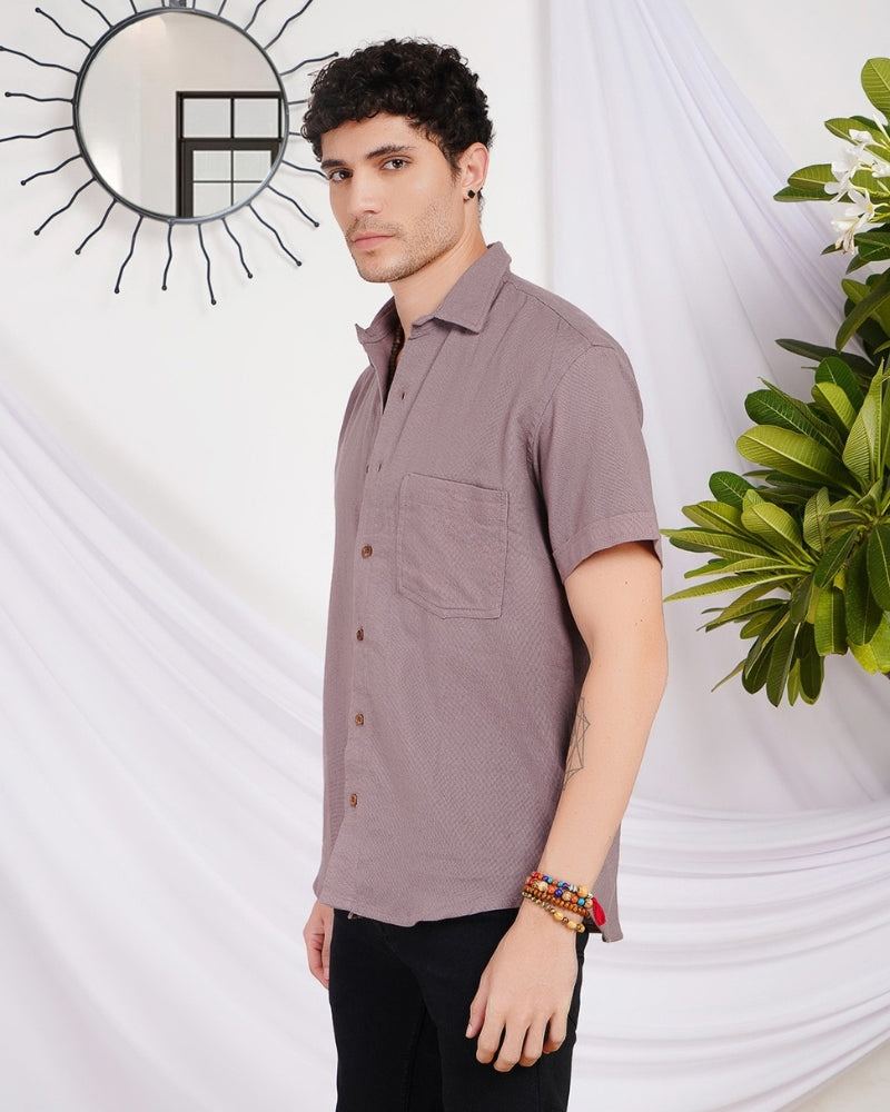 Remy ash plum cotton shirt