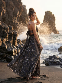 Odette Black Mirage Boho Maxi Dress