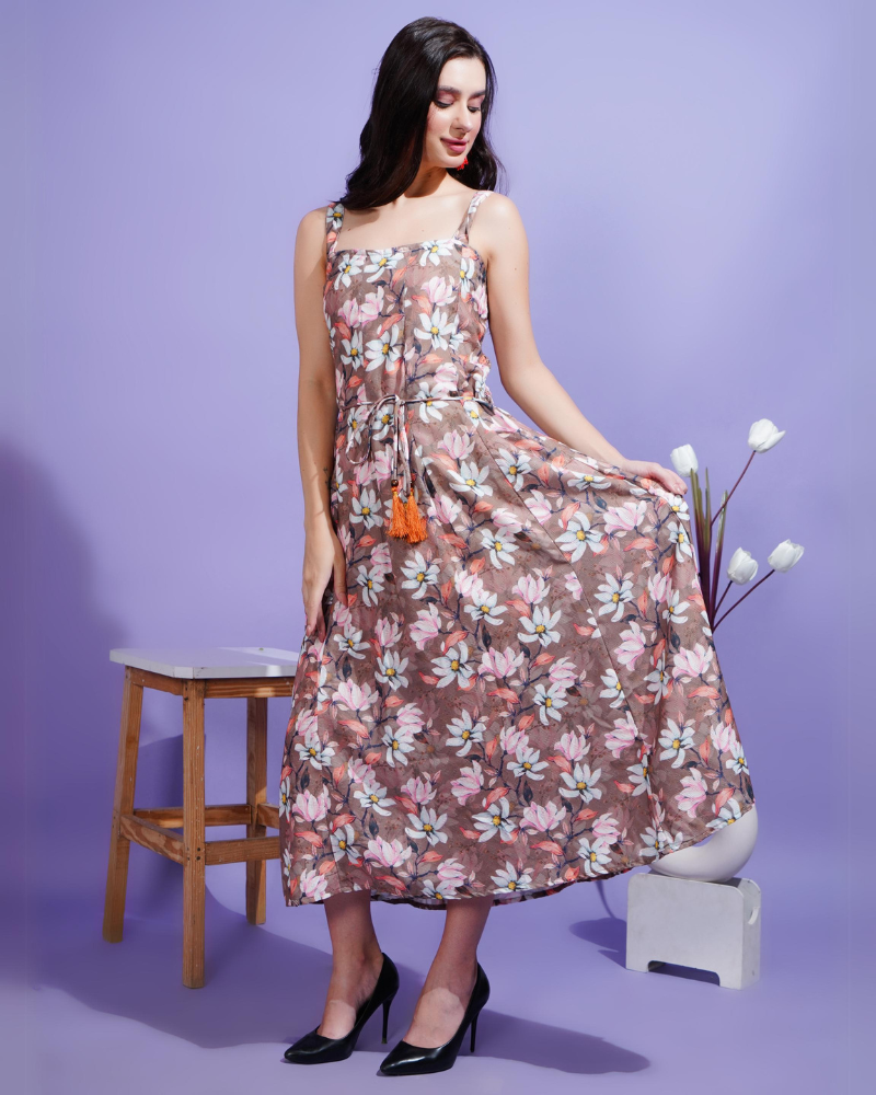 Lily blossom midi dress