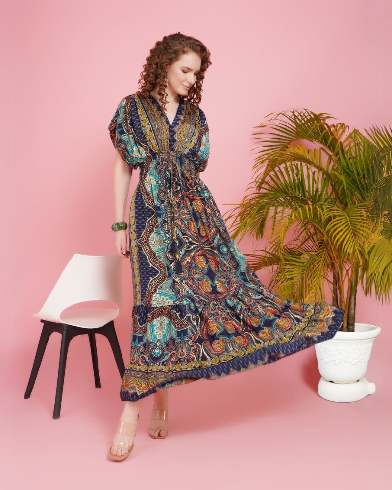 Tahlia sapphire sunset maxi dress