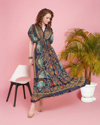 Tahlia sapphire sunset maxi dress