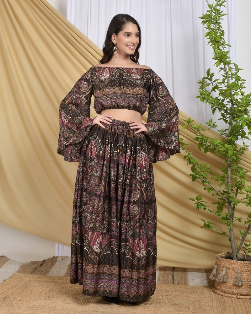 Mirella twilight gold rush co-ord set