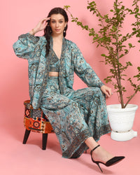 Naida ocean bloom 3 piece co-ord set