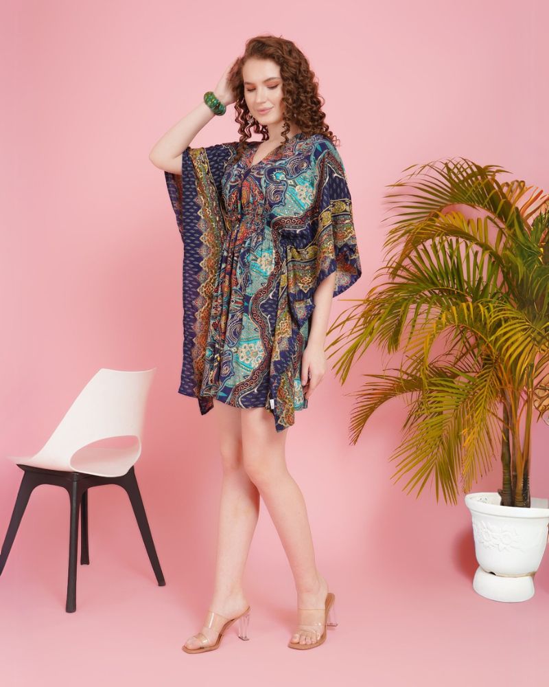 Zella sunset jive kaftan mini dress