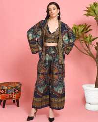 Yamika mosaic firefly 3 piece co-ord set