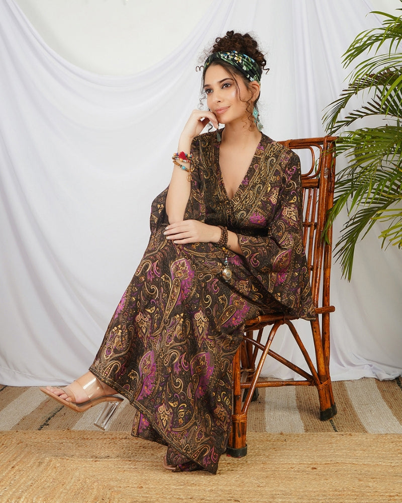 Evelina mocha rose palazzo set