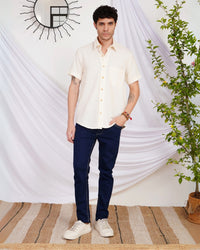 Axel creamstone boho cotton shirt