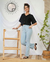 Marceline raven bohemian crop top