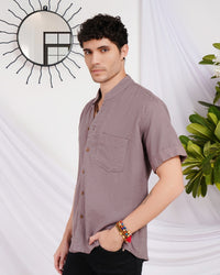 Fynn ash mauve breeze cotton shirt