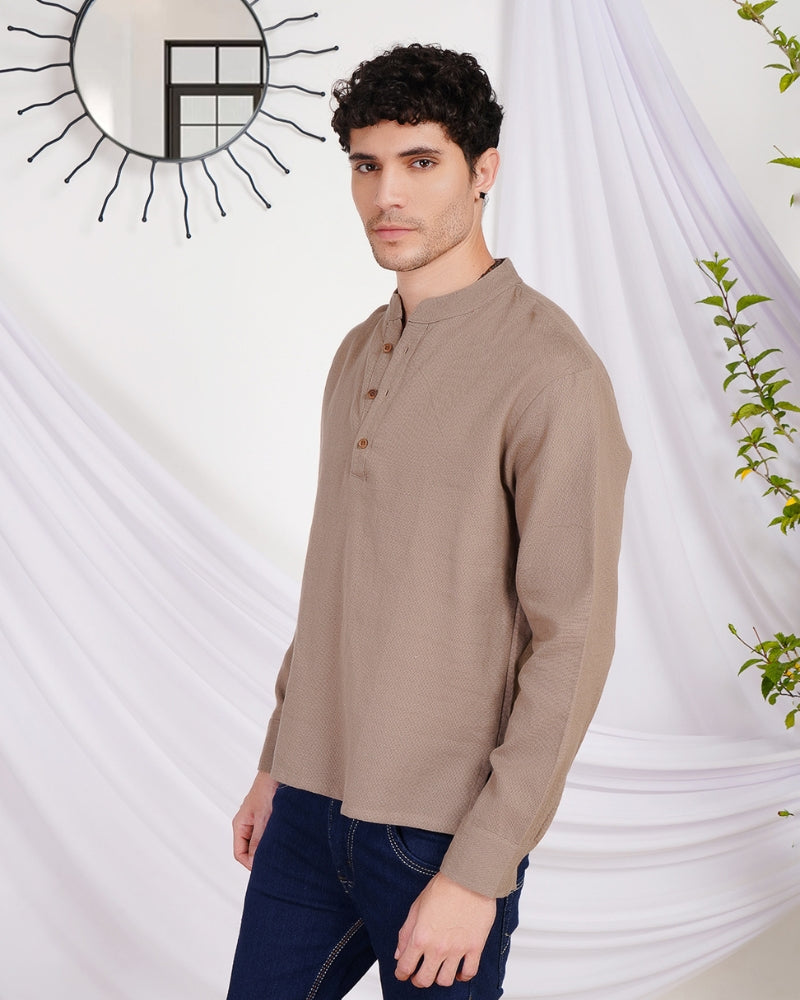 Alder sandstone cotton shirt