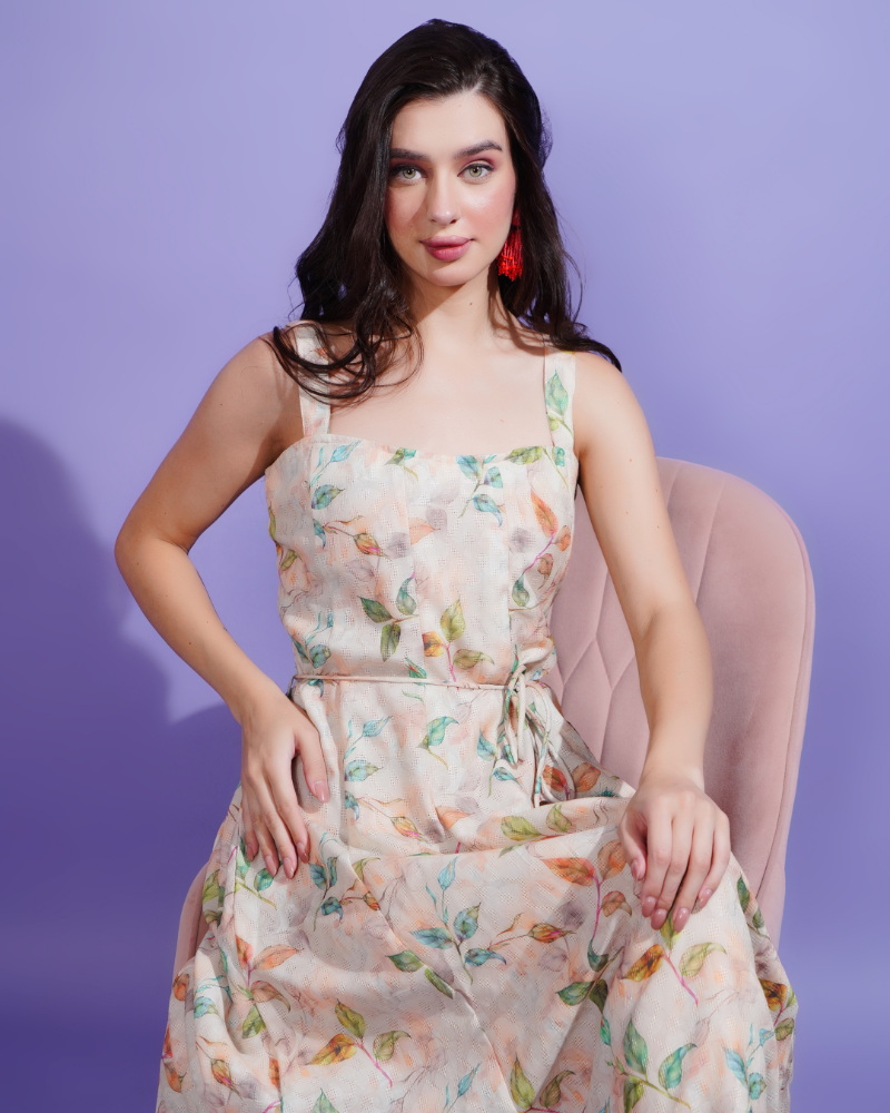 Spring melody midi dress