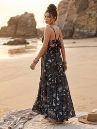 Odette Black Mirage Boho Maxi Dress