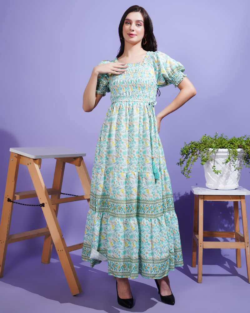 Spring symphony maxi dress