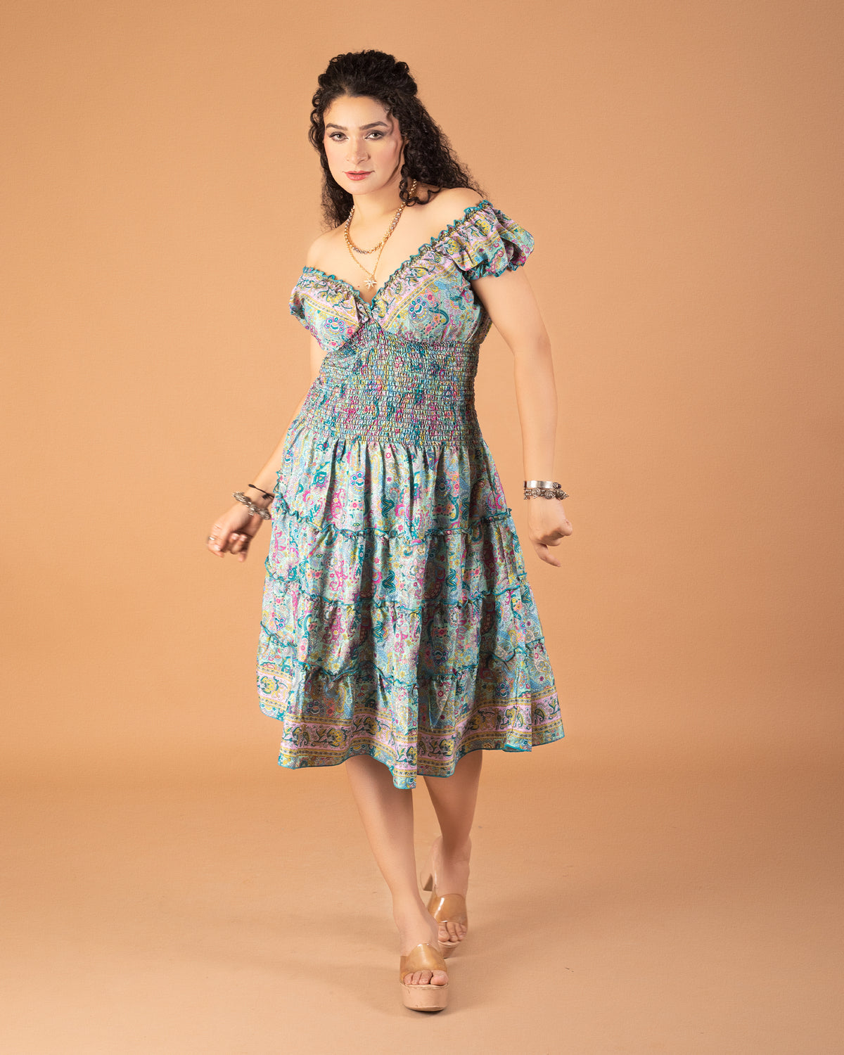 Blossom breeze knee length dress