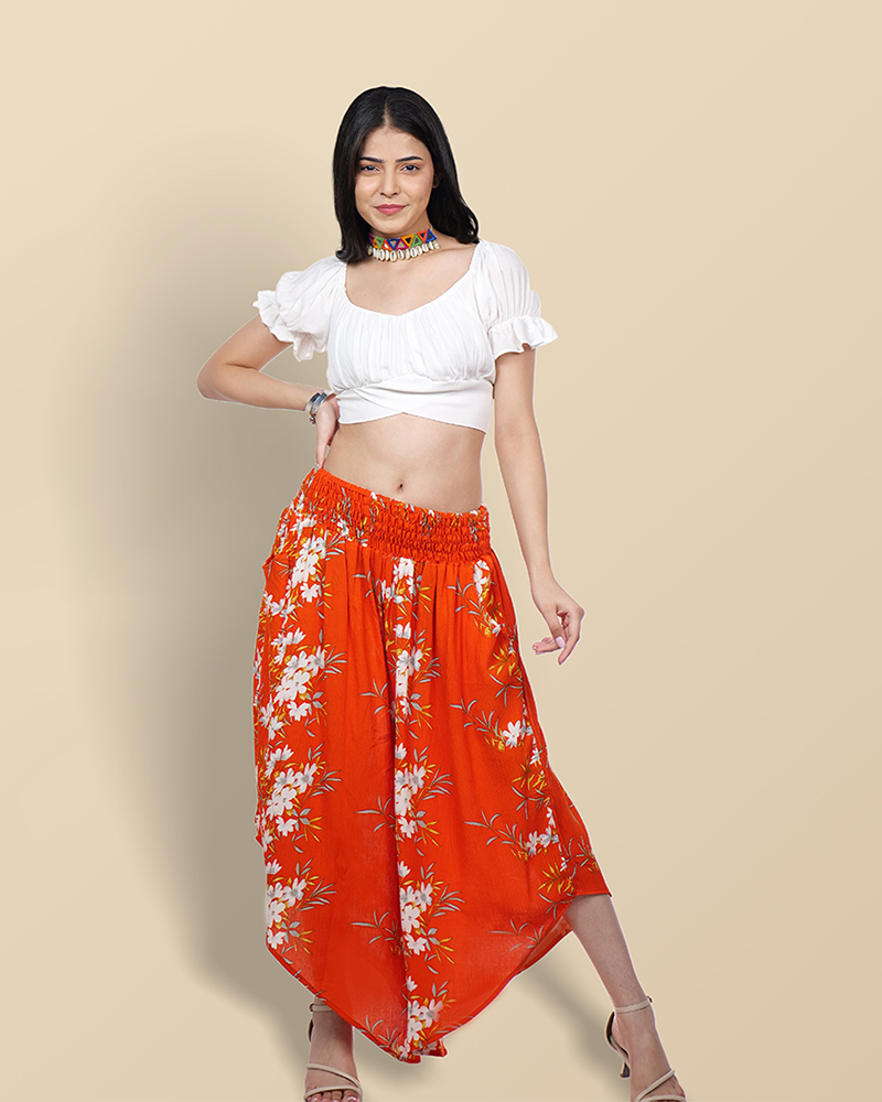 Sunset blooms crop & flair set