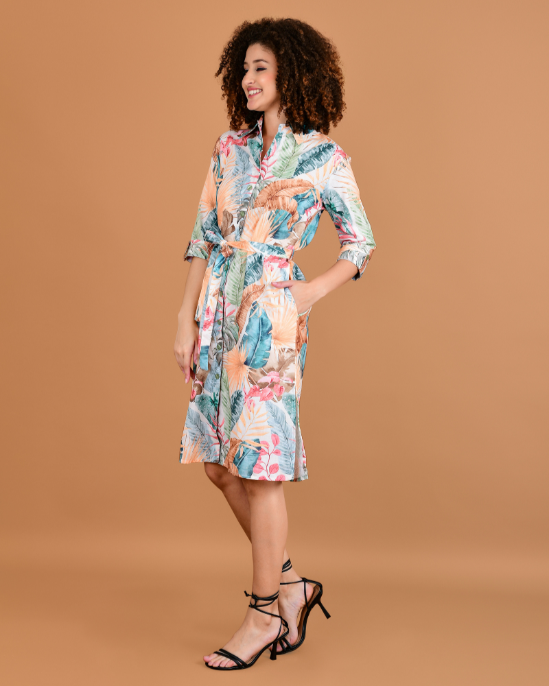 Tropical groove midi dress