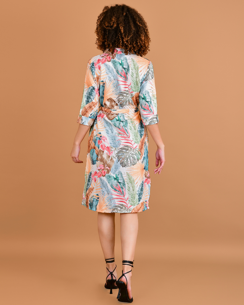 Tropical groove midi dress