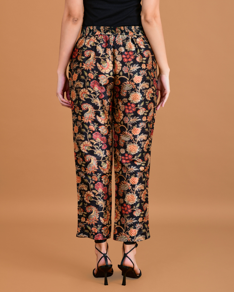 Blossom and glimmer silk pant