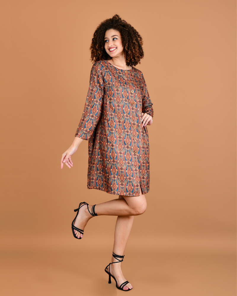 Boho mosaic dream A-line dress