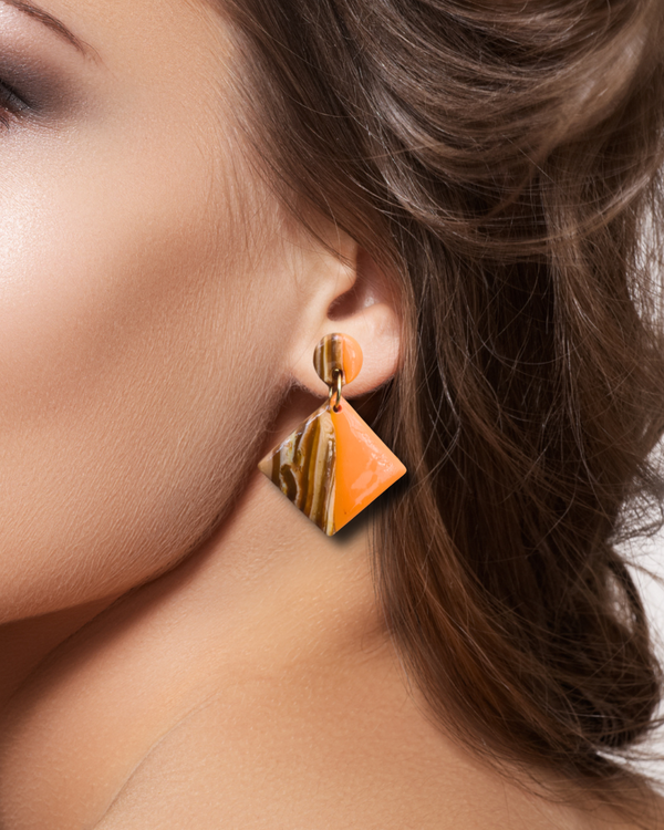 Citrus aura earrings