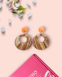 Terra swirl earrings