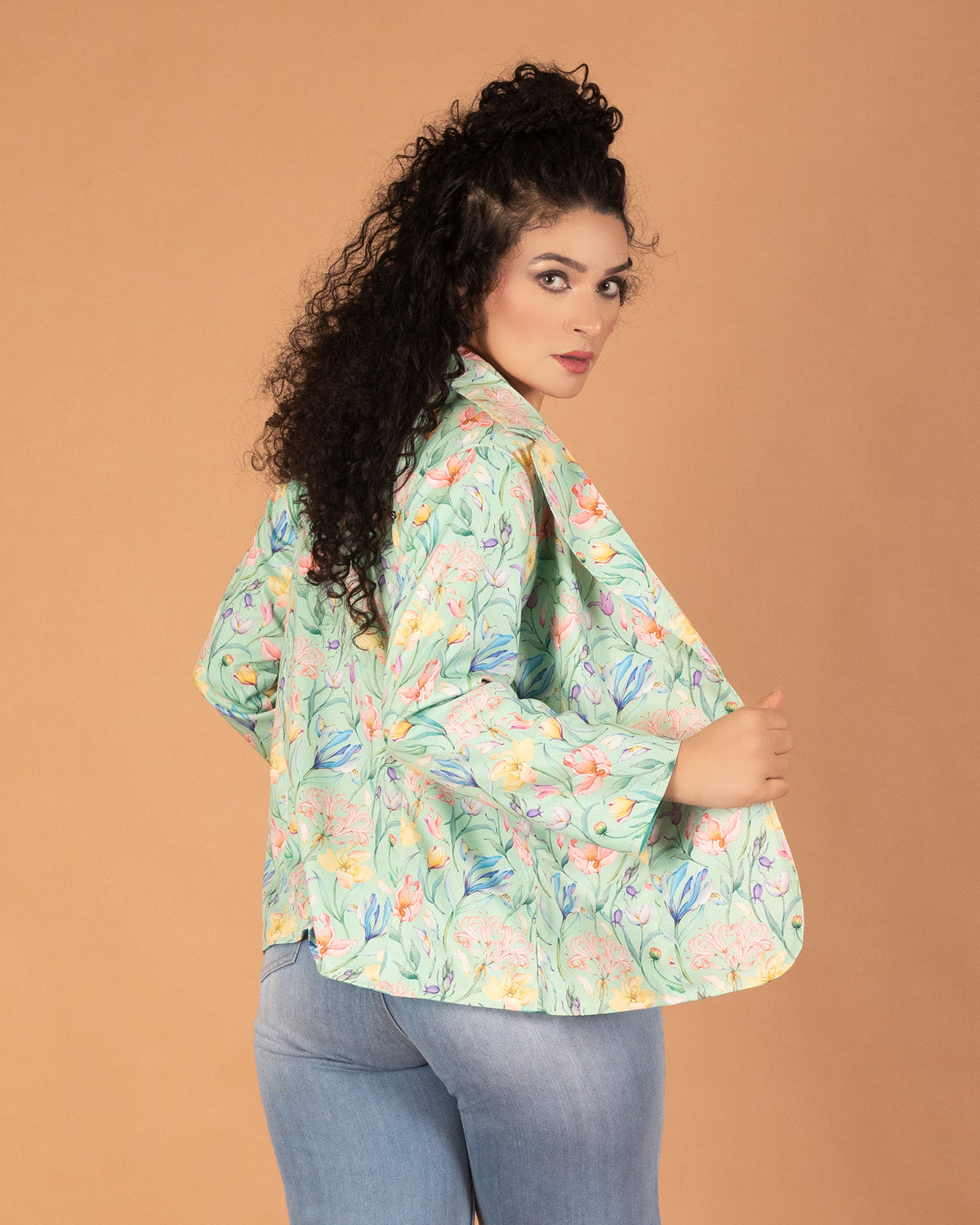 Floral fusion women's jacket