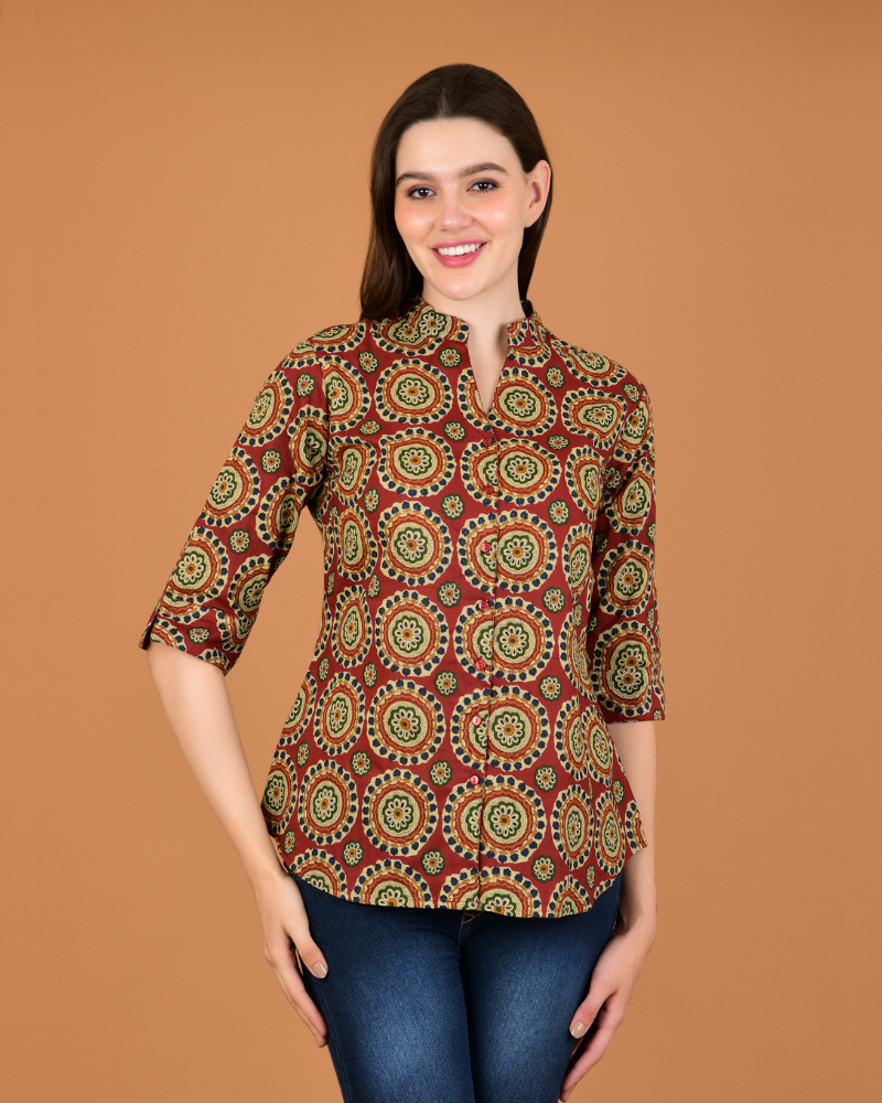 Kolam canvas shirt